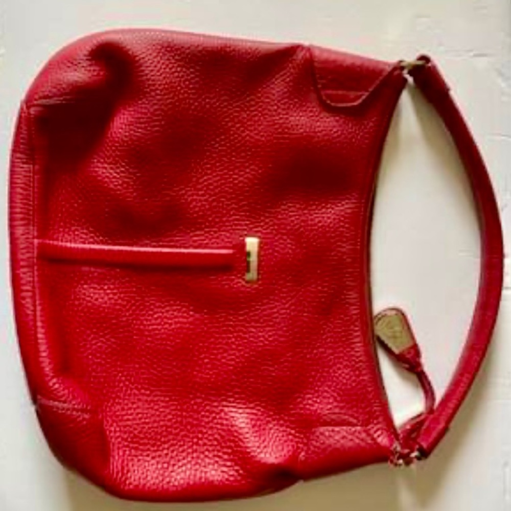 Cole Haan Rounded Hobo Caribbean, Leather, Red